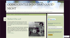 Desktop Screenshot of goinggentleintothatgoodnight.com